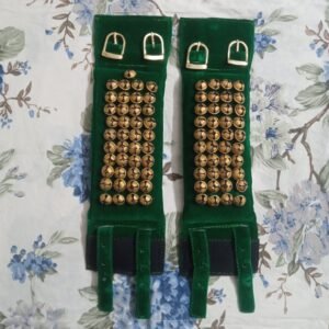 4 Layers Green Soft Velvet Ghungroo