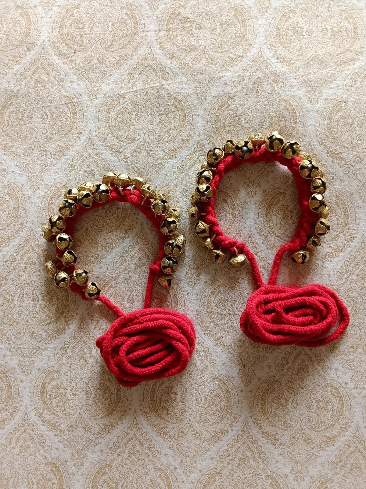 25+25 Kathak Ghungroo in red 2.0 Cms 1
