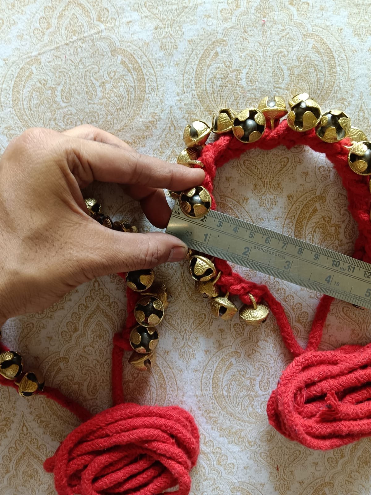 25+25 Kathak Ghungroo in red 2.0 Cms 2